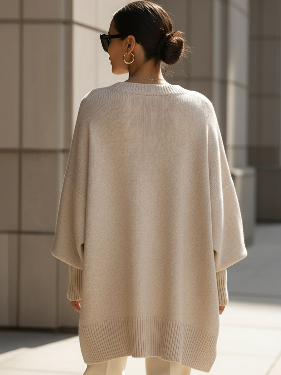 Ottilie | Women's Oversized Wool Blend Sweater