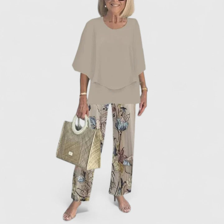 Leonora | Women's Two-Piece Top and Pants Set
