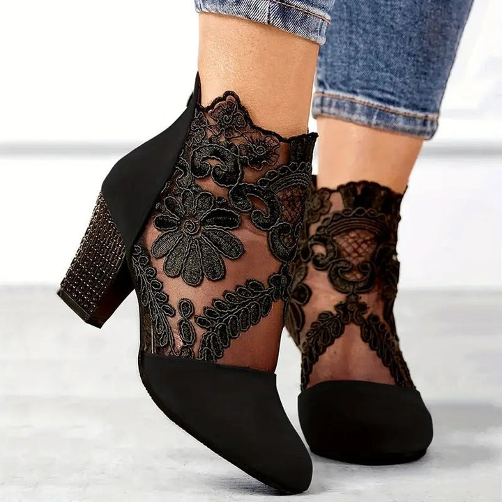 Geneva | Lace Wedding Heels