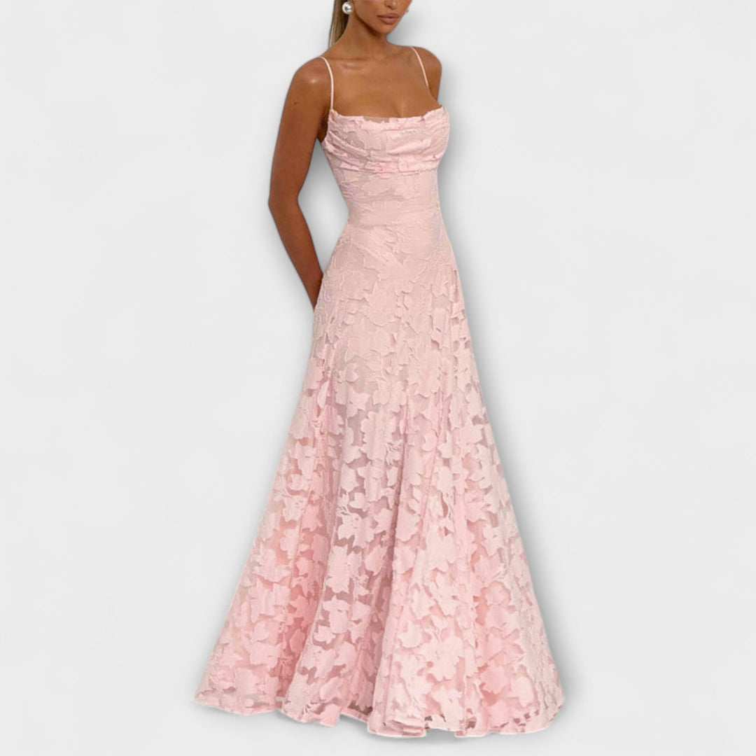Aria | Floral Lace Maxi Dress