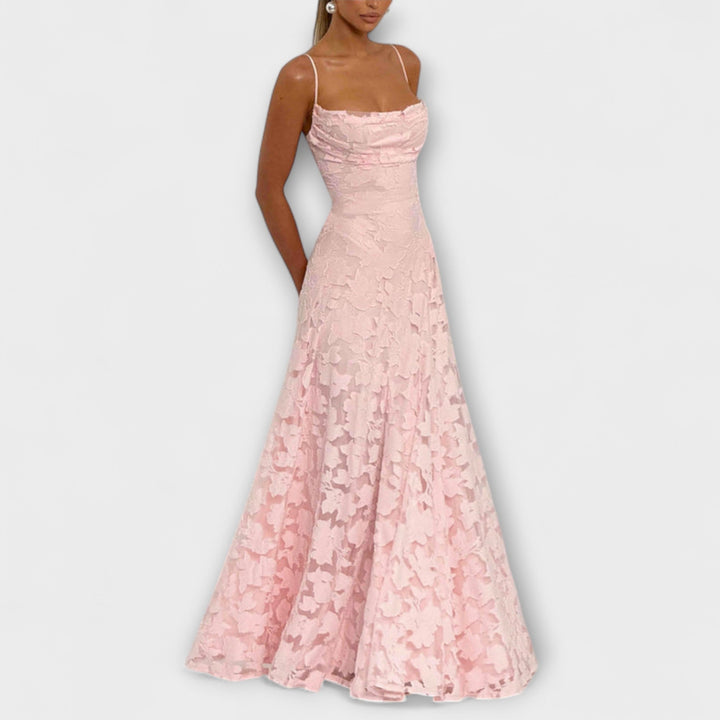 Aria | Floral Lace Maxi Dress