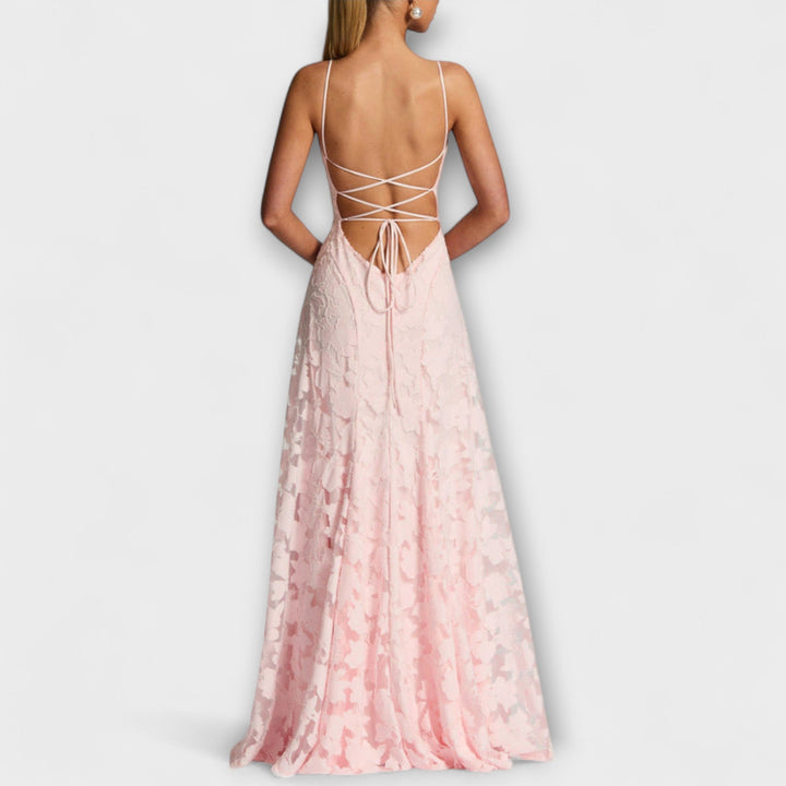 Aria | Floral Lace Maxi Dress