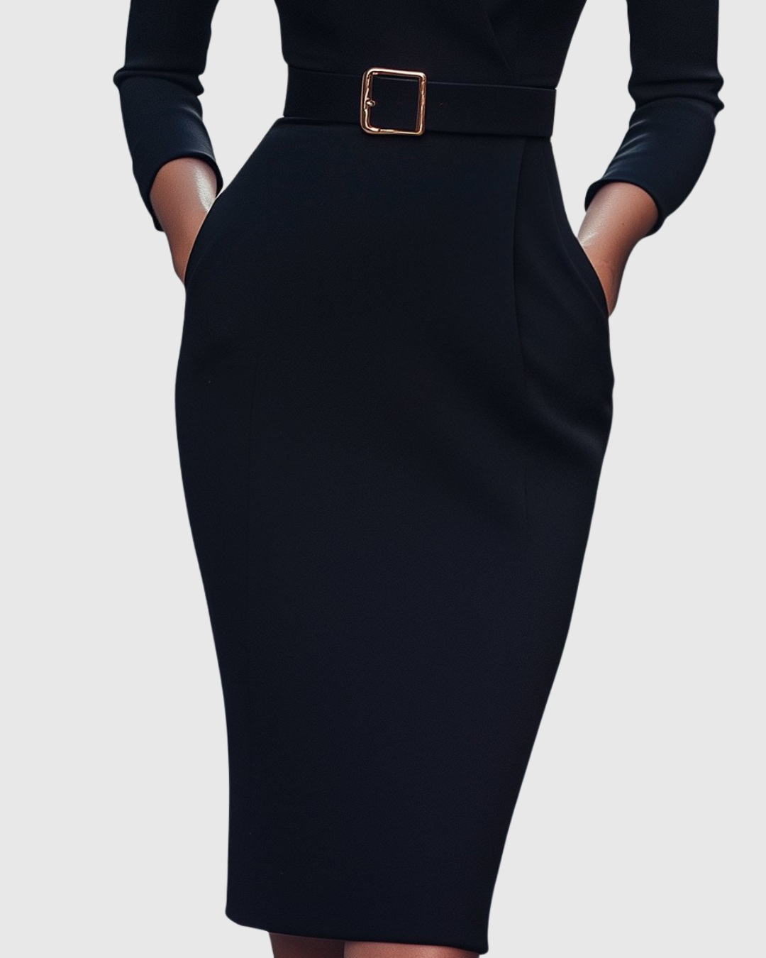 Rosabelle | Women's Mock Wrap Midi Dress