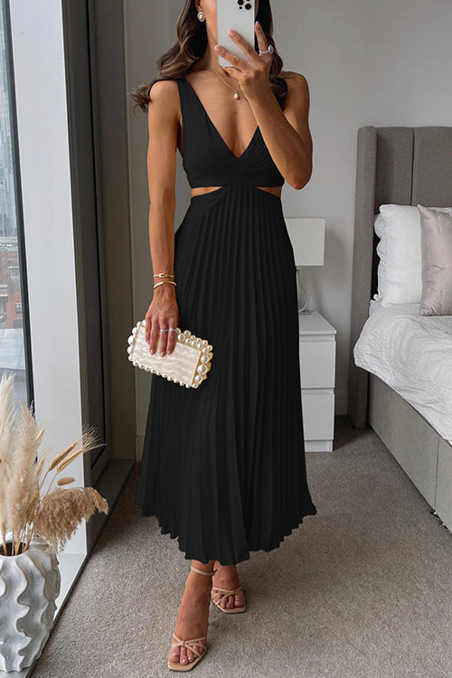 Serena | Twist Front Midi Dress