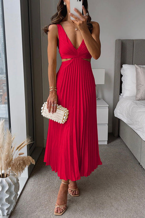 Serena | Twist Front Midi Dress