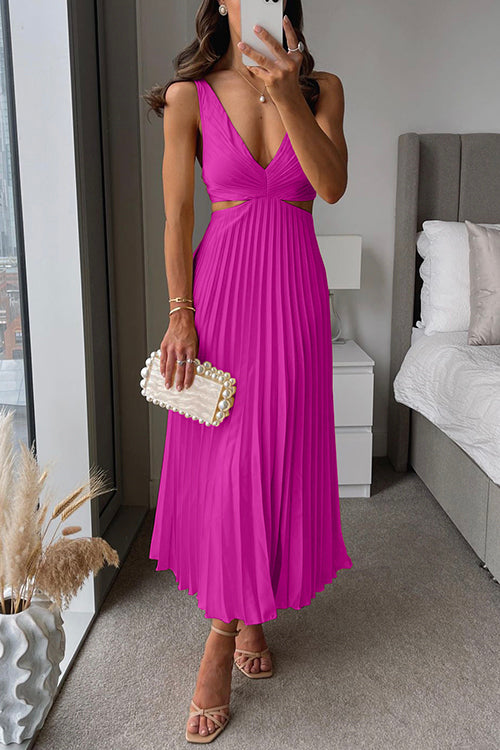 Serena | Twist Front Midi Dress