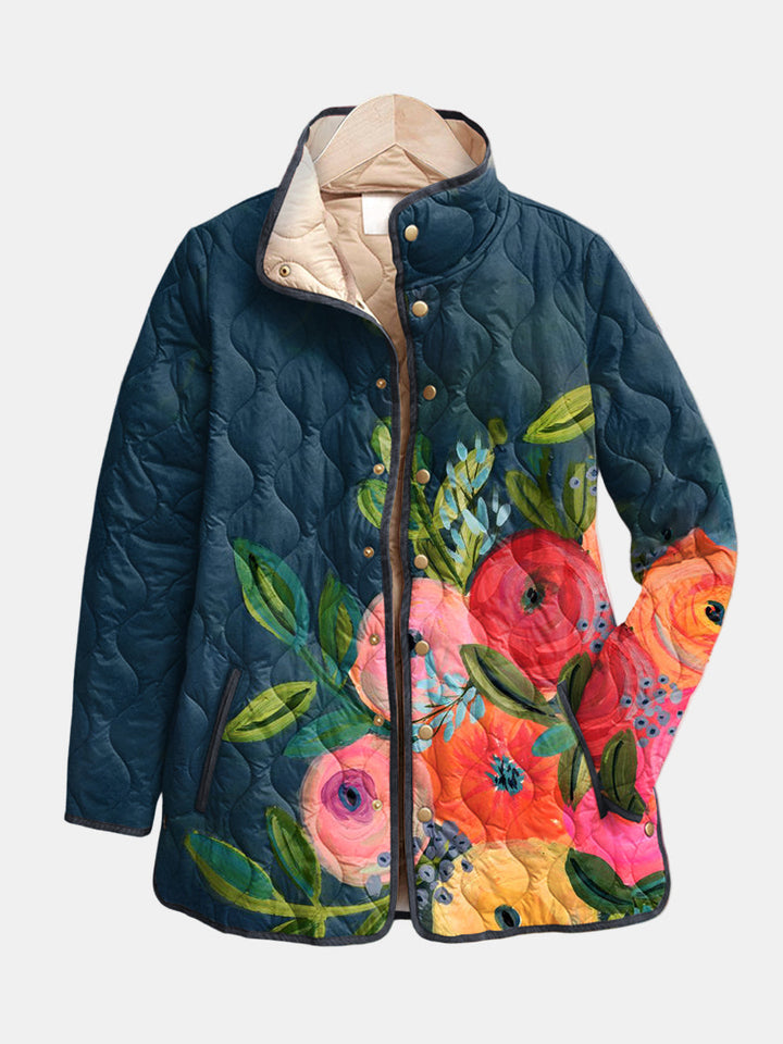 Eleanor | Vintage Floral Quilted Jacket