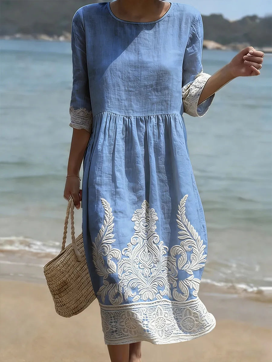 Cassiopeia | Women's Floral Print Midi Dress