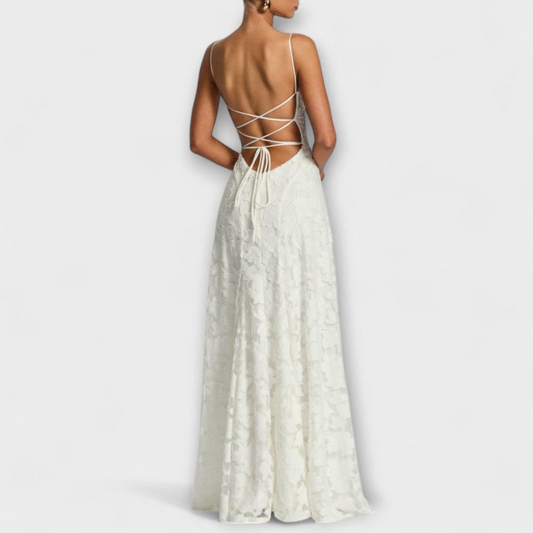 Aria | Floral Lace Maxi Dress