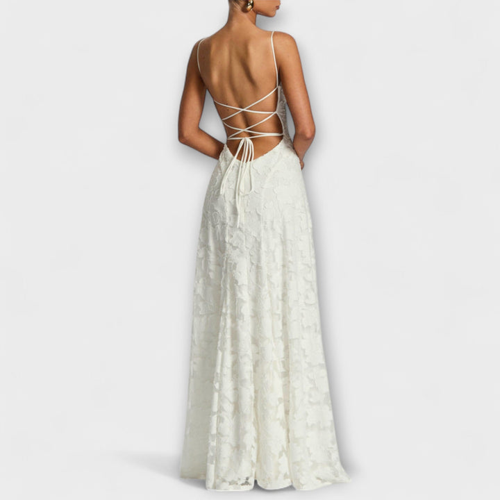 Aria | Floral Lace Maxi Dress