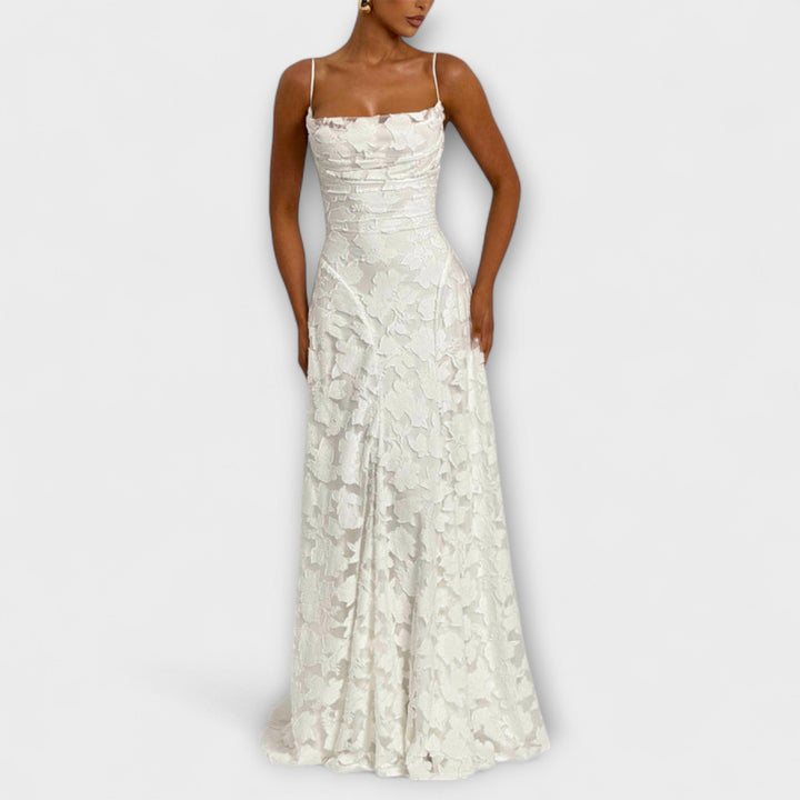 Aria | Floral Lace Maxi Dress