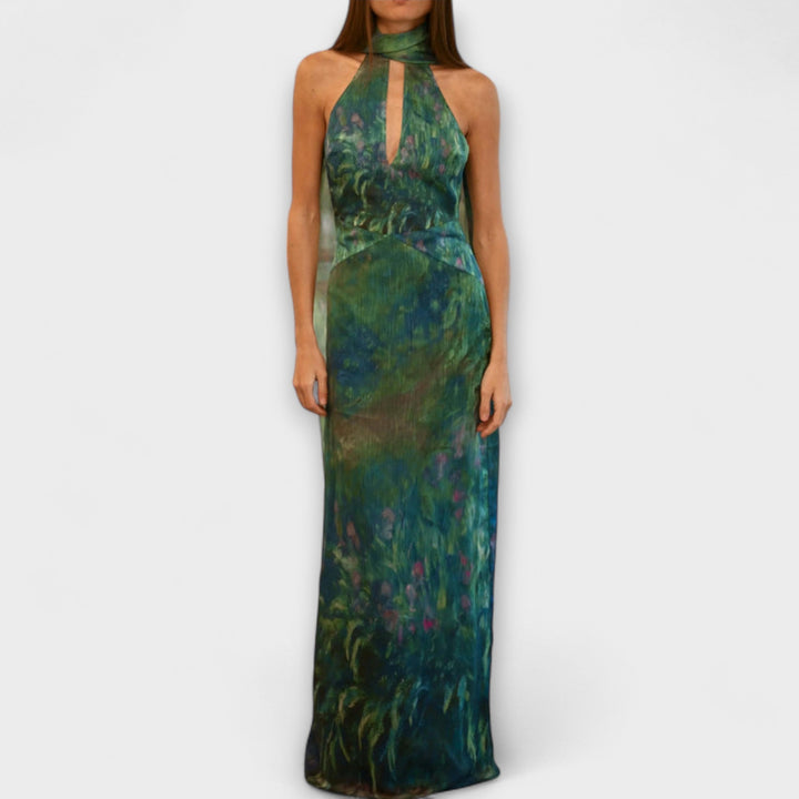 Lucinda | Iris Print Maxi Dress