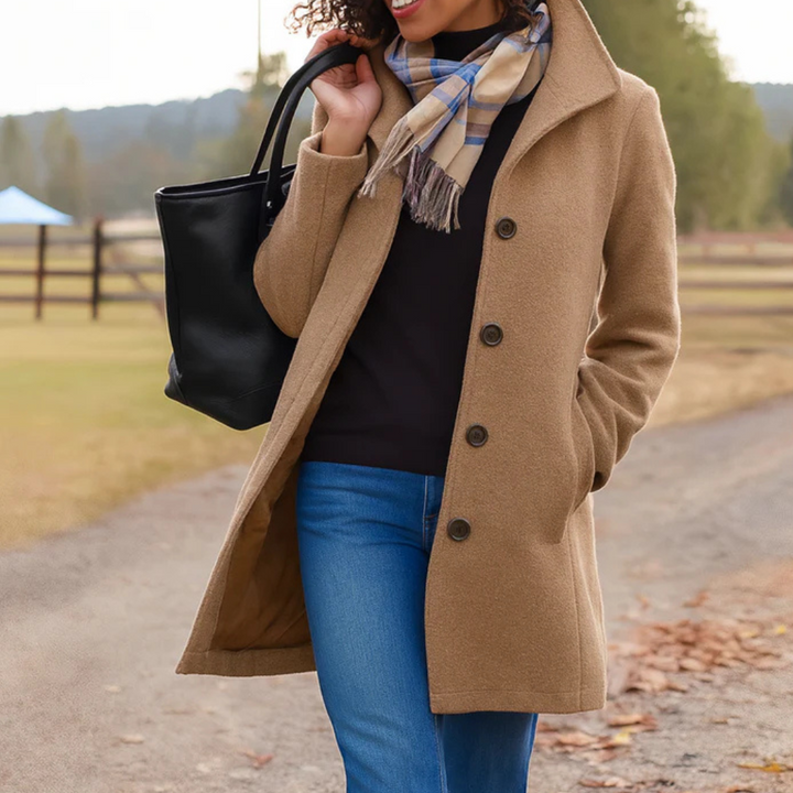 Charlotte | Women's Long Button Front Coat