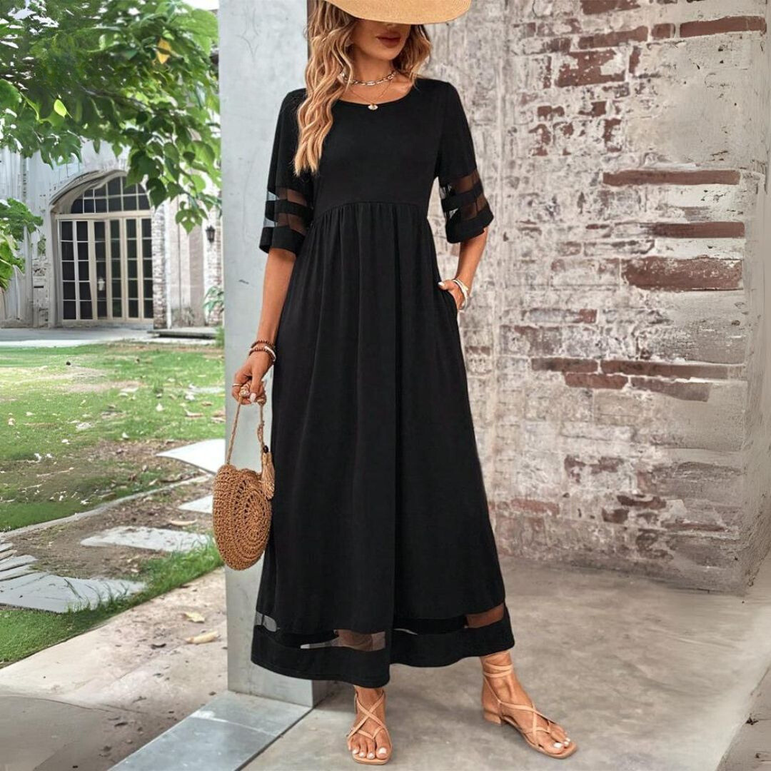 Charlotte | Empire Waist Maxi Dress with Flowy Fit