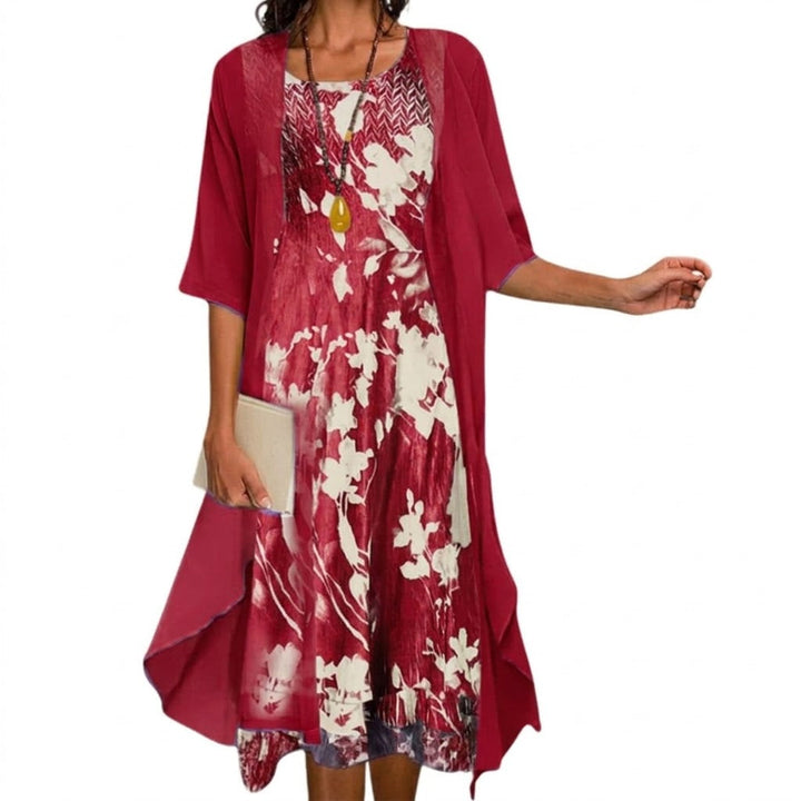 Bernadetta | Women's Floral Maxi Dress and Cardigan Set
