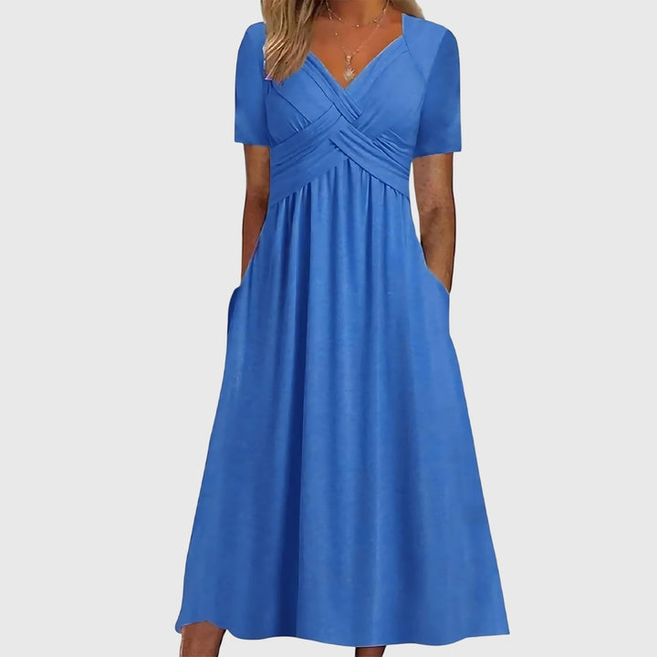 Rosalina | Women's A-Line Tummy Control Midi Dress