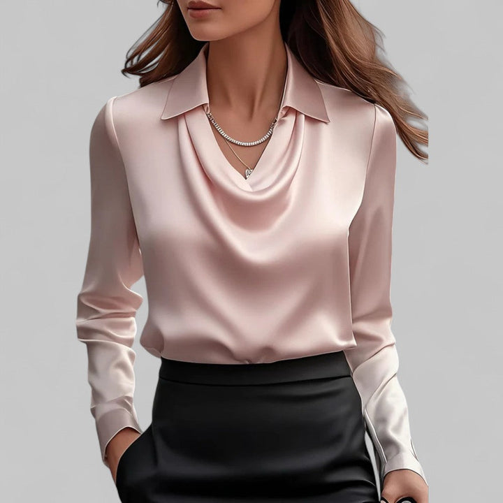 Melody | Satin Cowl Neck Blouse
