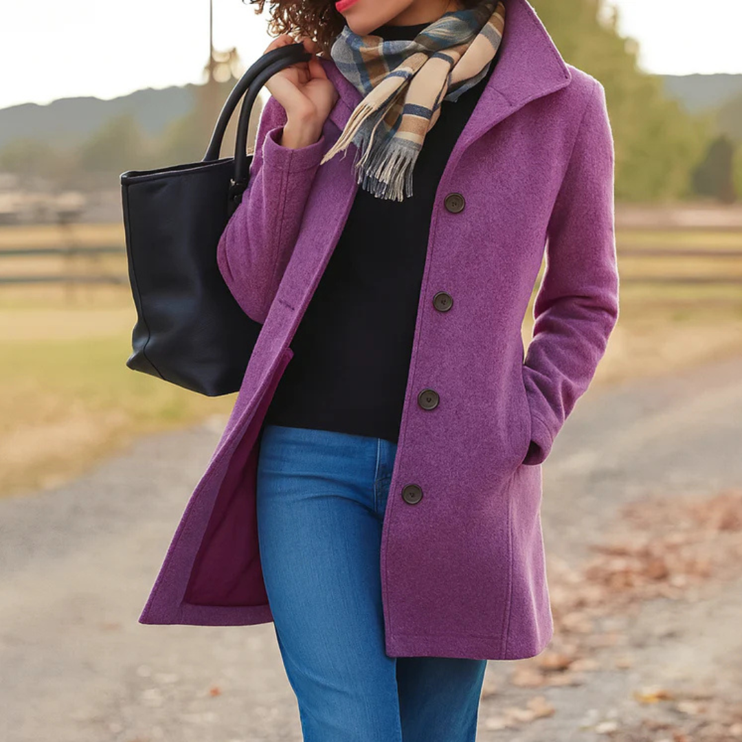 Charlotte | Women's Long Button Front Coat