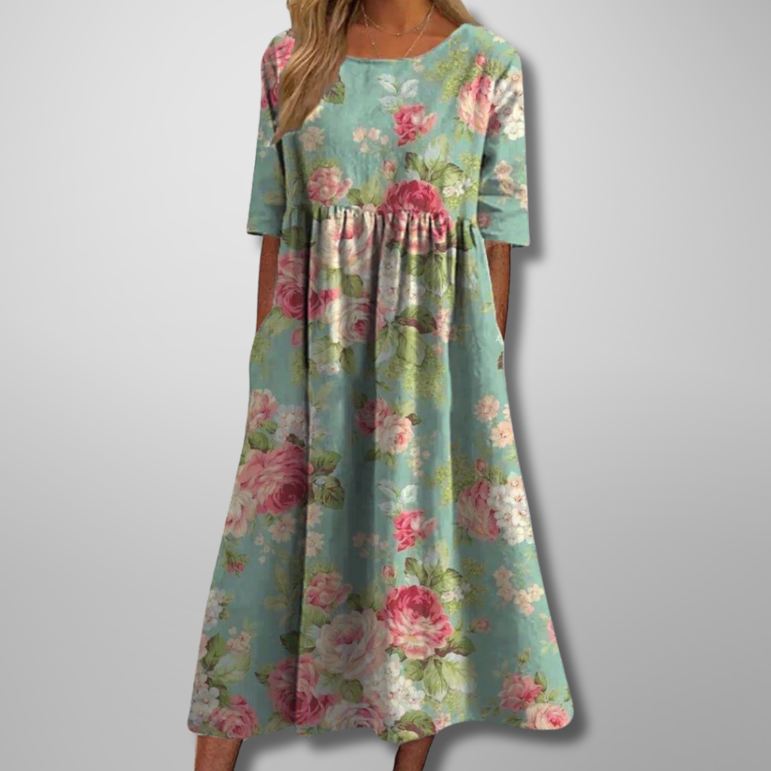 Lillian | Floral Midi Dress