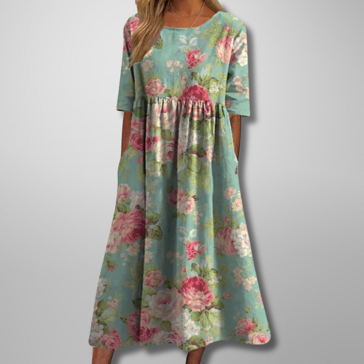 Lillian | Floral Midi Dress