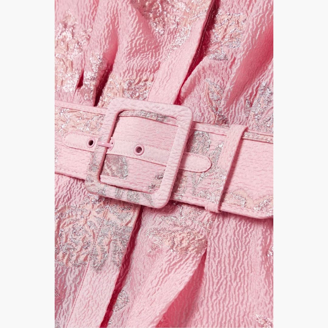 Filippa | Floral Puff Sleeve Belted Midi Dress