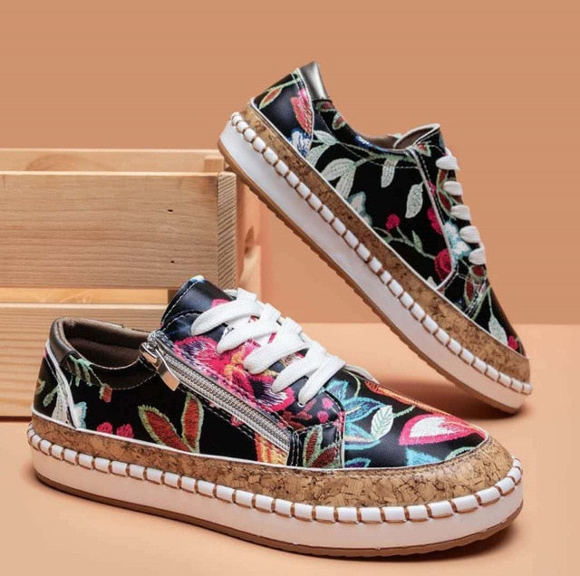 Rosie | Women's Orthopedic Floral Walking Shoes