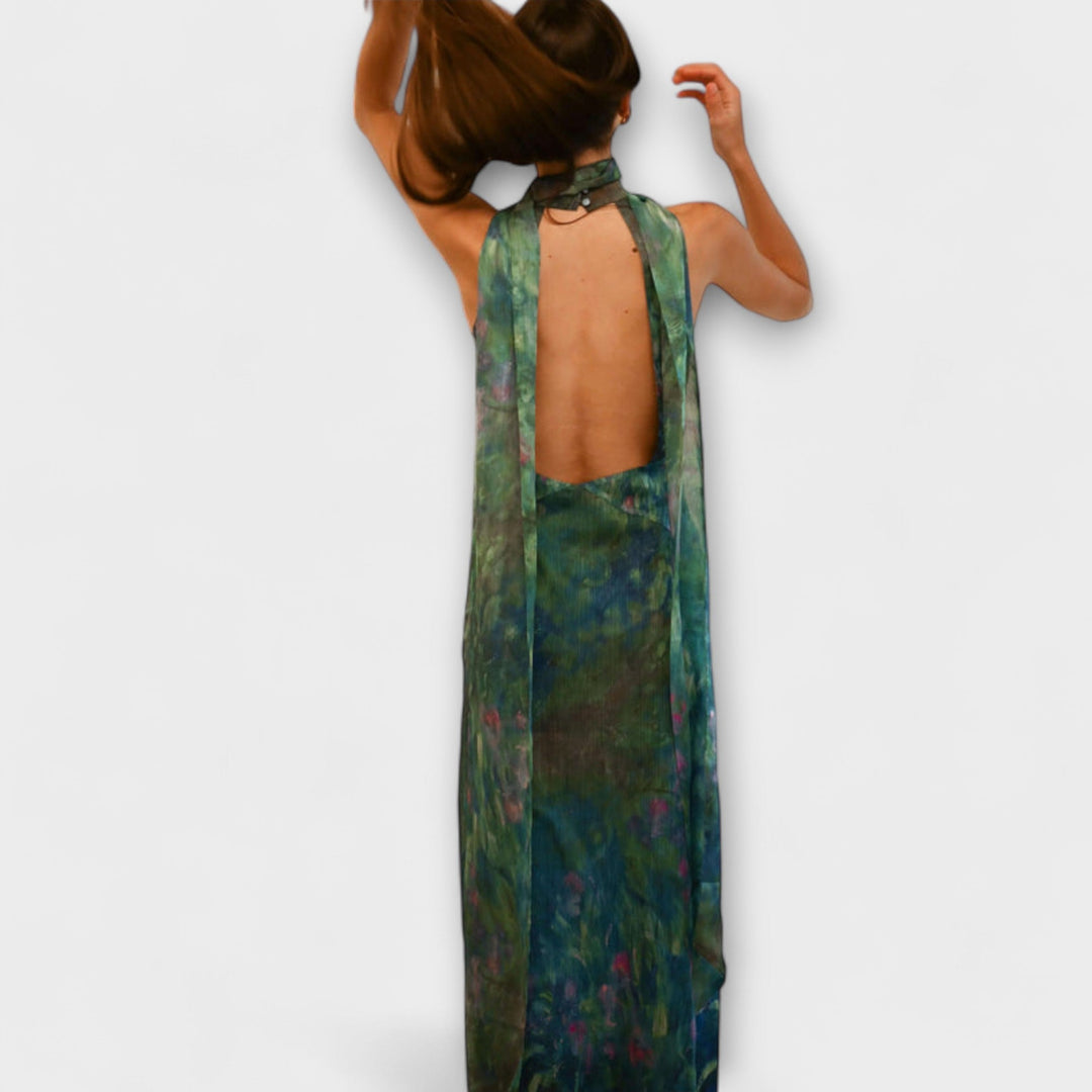 Lucinda | Iris Print Maxi Dress
