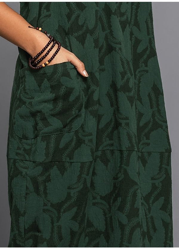 Eliza | Floral Long Sleeve Midi Dress with Pockets