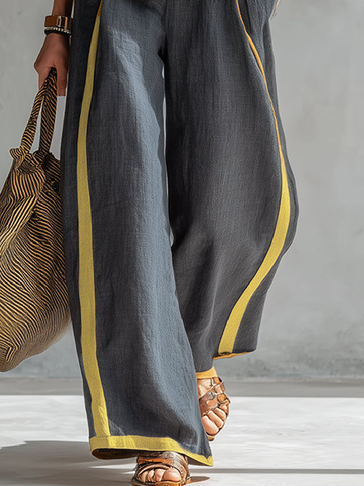 Camille | Linen Wide Leg Two Piece Set