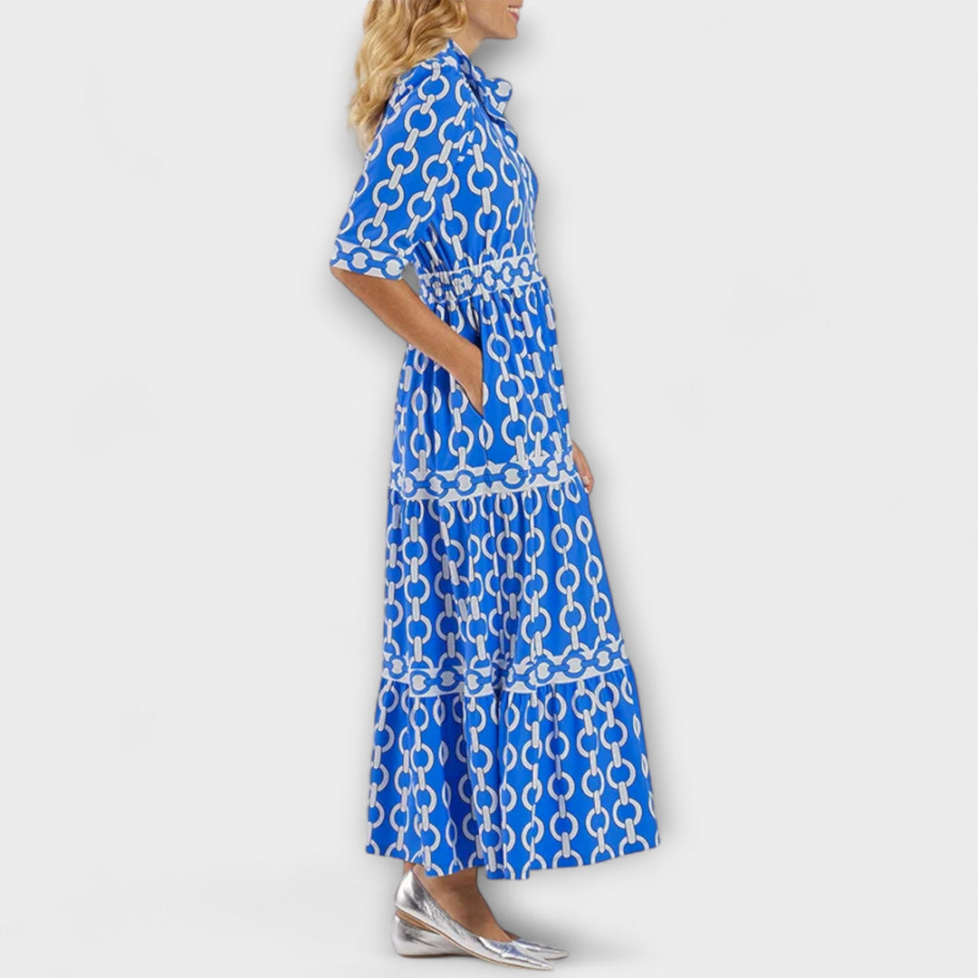 Rosalind | Women's Tiered Midi Dress