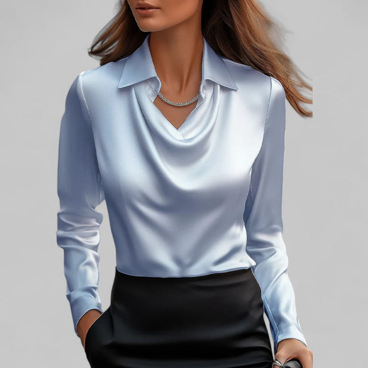 Melody | Satin Cowl Neck Blouse
