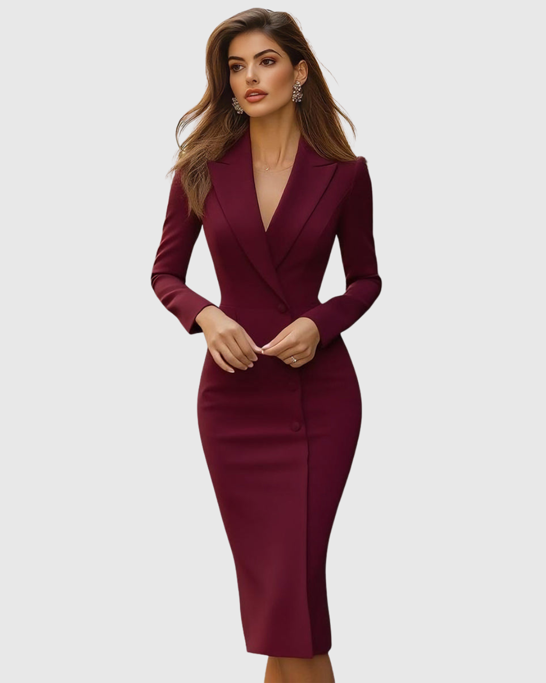 Octaviana | Women's Tailored Midi Dress