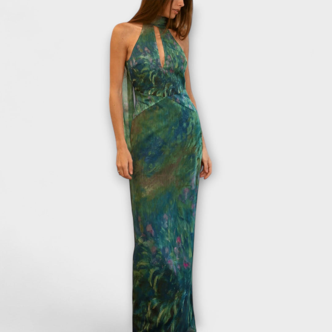 Lucinda | Iris Print Maxi Dress