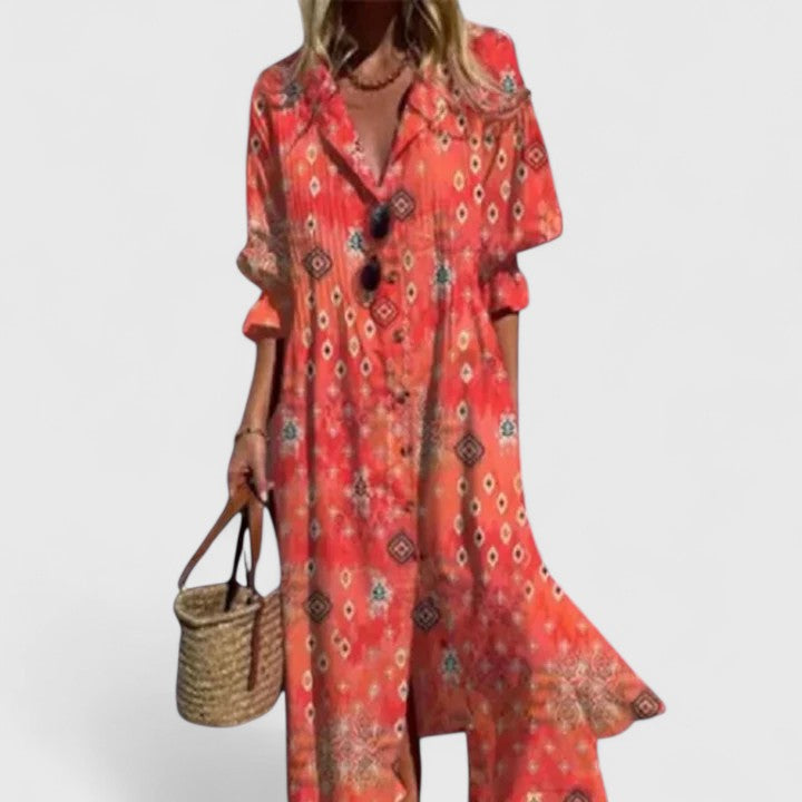 Tallulah | Women's Boho Midi Dress