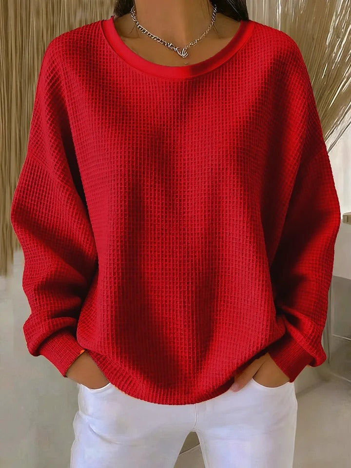 Charlotte | Women's Crewneck Knit Sweater with Relaxed Fit