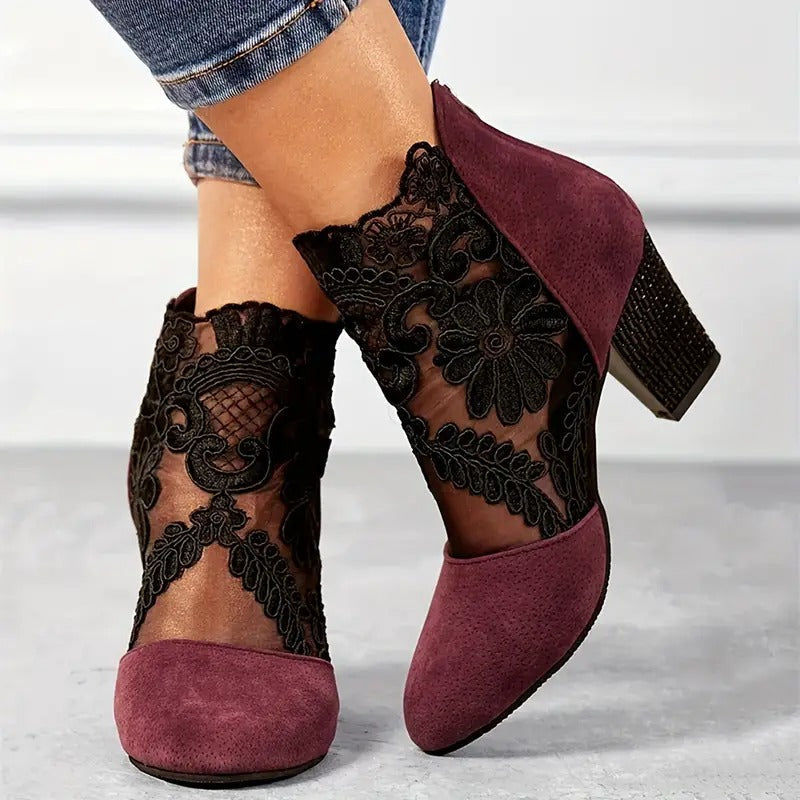 Geneva | Lace Wedding Heels