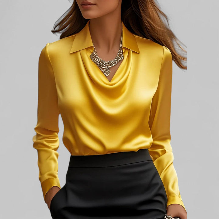 Melody | Satin Cowl Neck Blouse