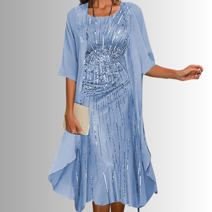 Cassiopea | Women's Two-Piece Floral Midi Dress