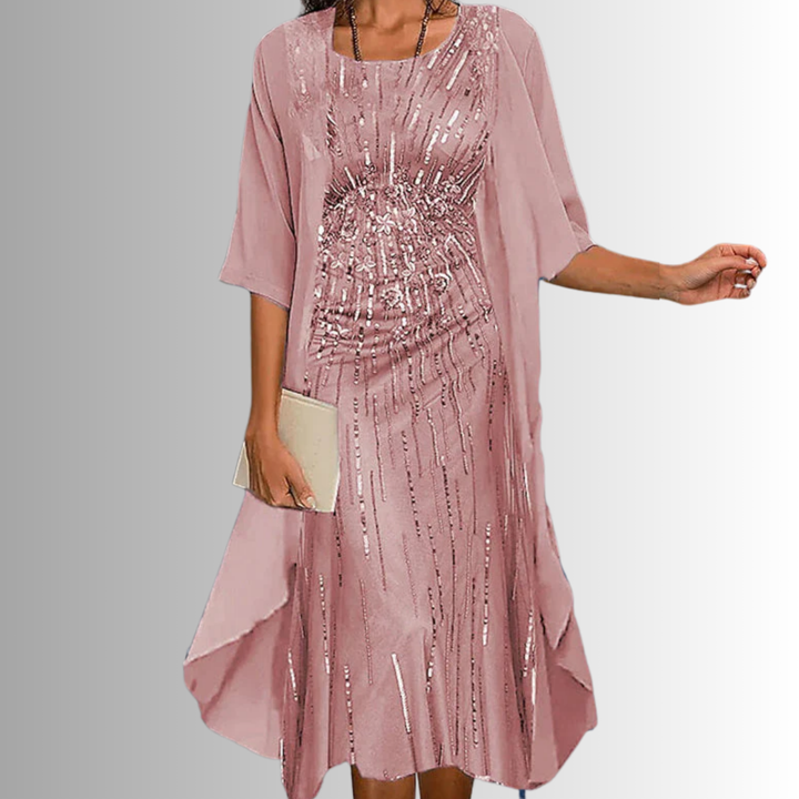 Cassiopea | Women's Two-Piece Floral Midi Dress