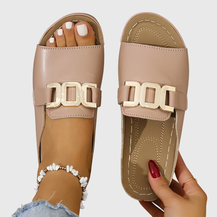 Sienna | Women's Buckle Sandals with Cushioned Insole