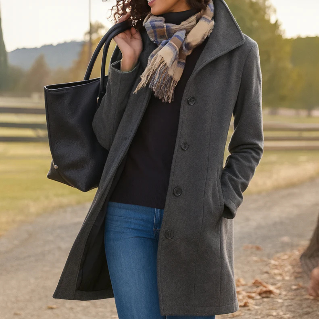 Charlotte | Women's Long Button Front Coat