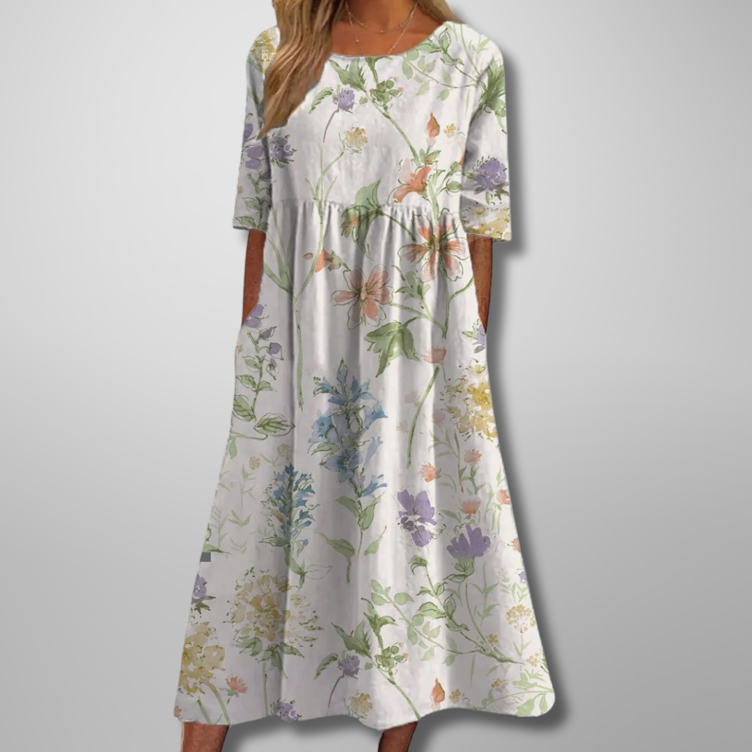 Lillian | Floral Midi Dress