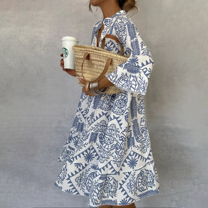 Eliana | Printed Midi Dress