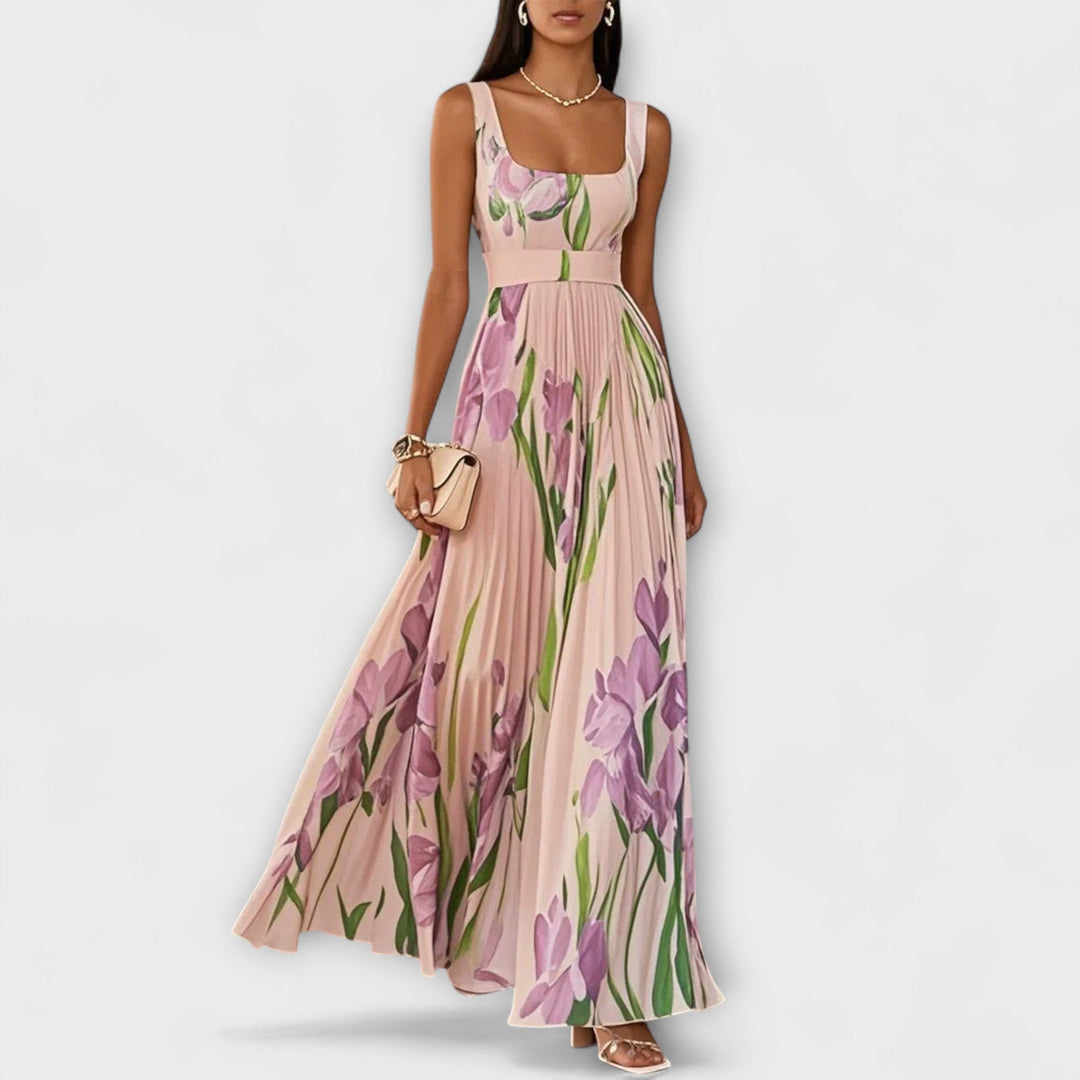 Mirabelle | Floral Square Neck Prom Dress