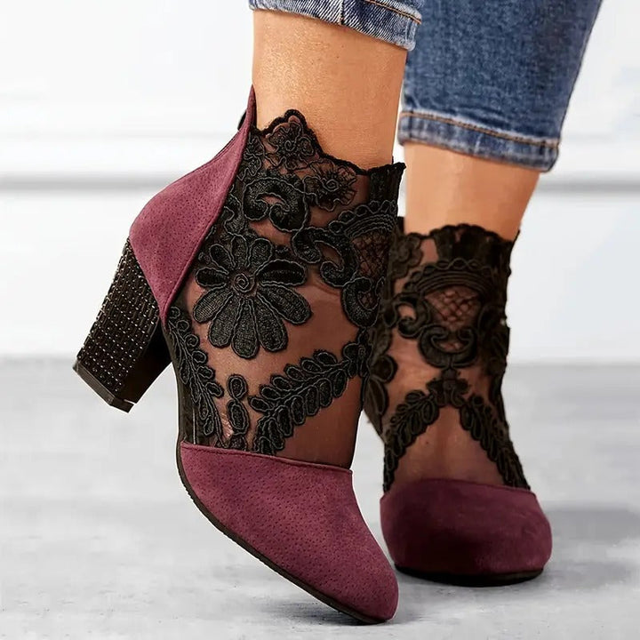 Geneva | Lace Wedding Heels