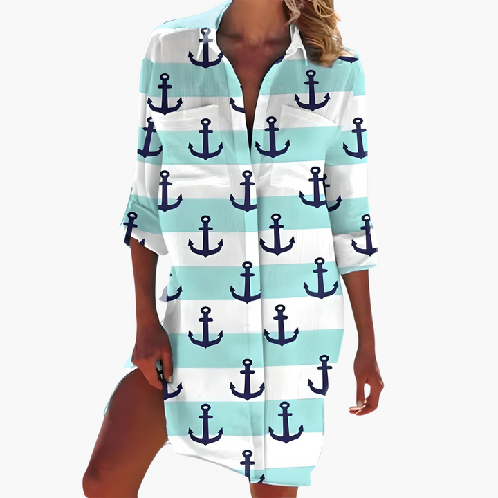 Petronilla | Women's Long Sleeve Shirt Dress