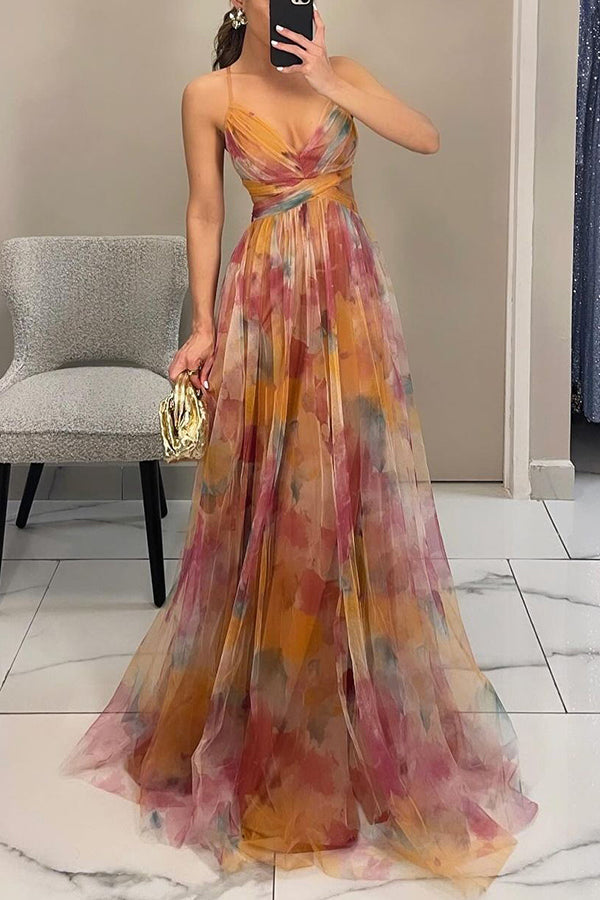 Sabella | Women's Spaghetti Strap Backless Maxi Dress