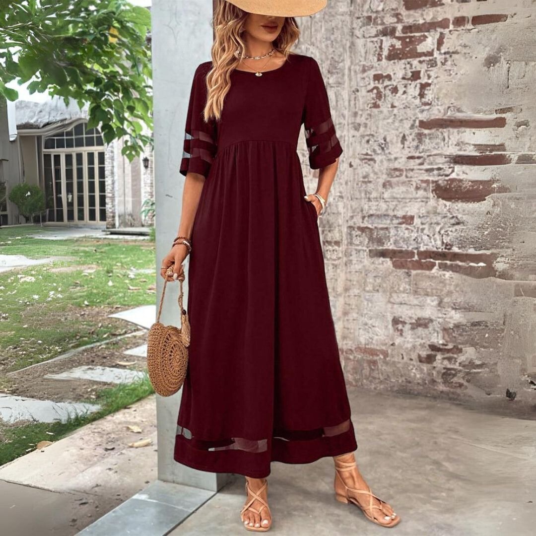 Charlotte | Empire Waist Maxi Dress with Flowy Fit