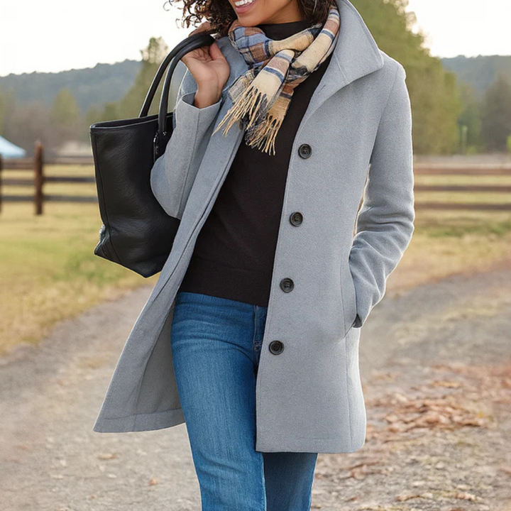 Charlotte | Women's Long Button Front Coat