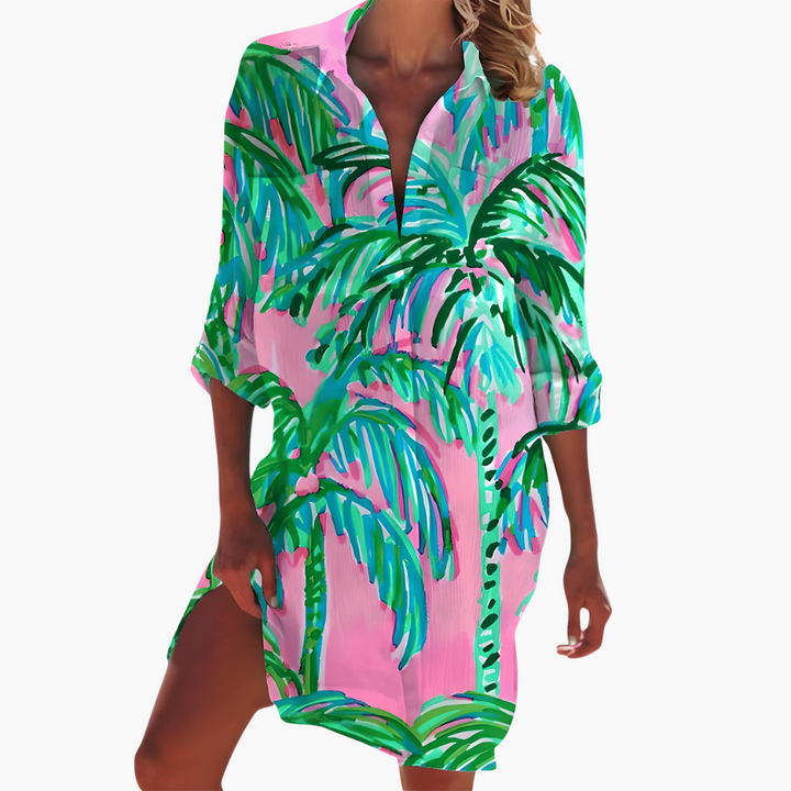 Petronilla | Women's Long Sleeve Shirt Dress